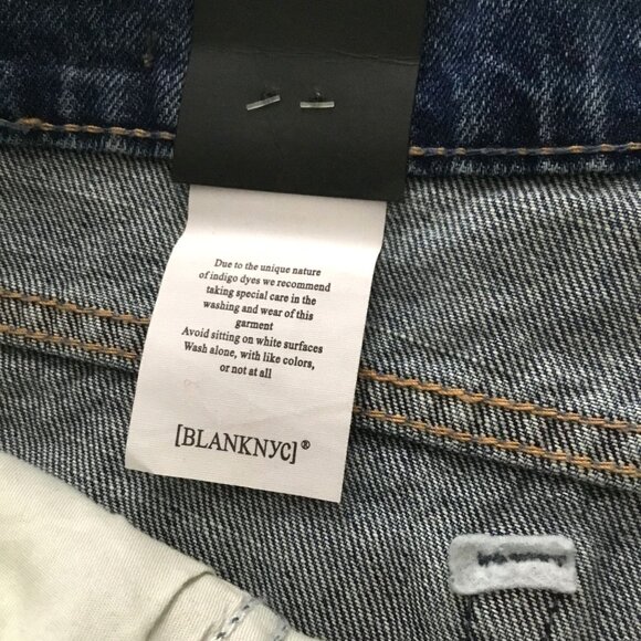 BLANKNYC Women High Rise Wide-Leg Jeans 100% Cotton Denim NWT Sz 31 Weekend Edit - Picture 10 of 12